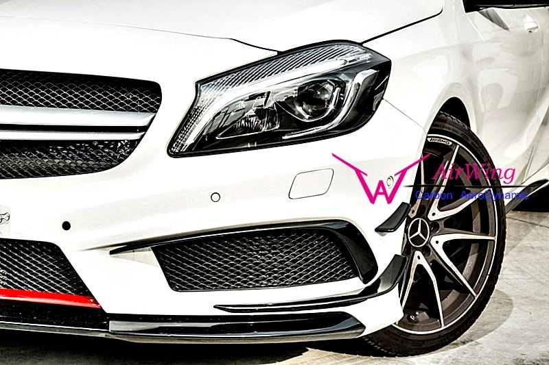 Benz W176 carbon front canard 6 pcs 01